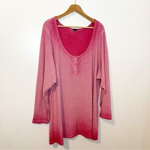 TORRID Thermal Pink Hombre Top Size 6 #100